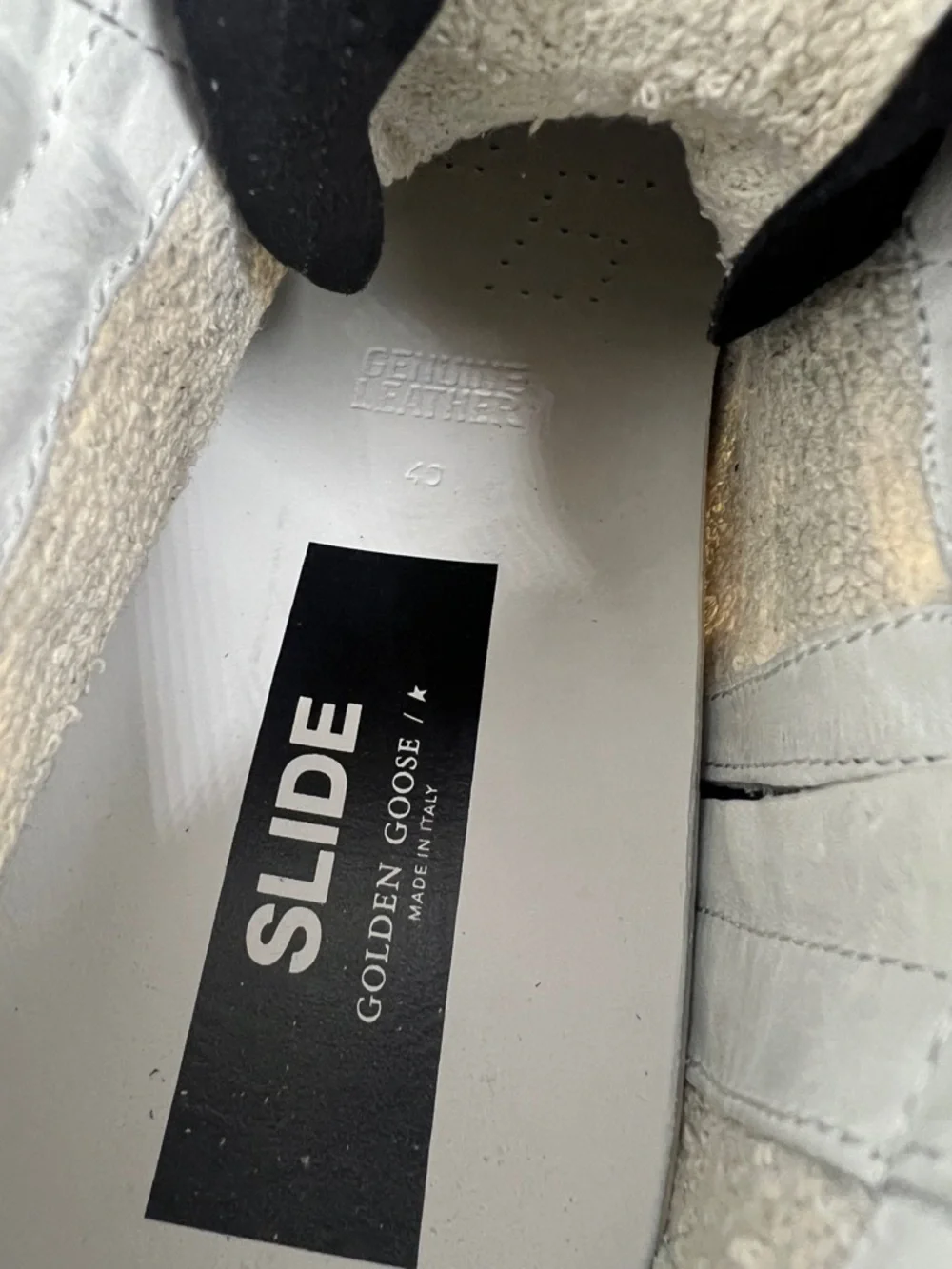 Golden Goose Slide camo glitter High-Top Sneakers in Black, Gray & Purple